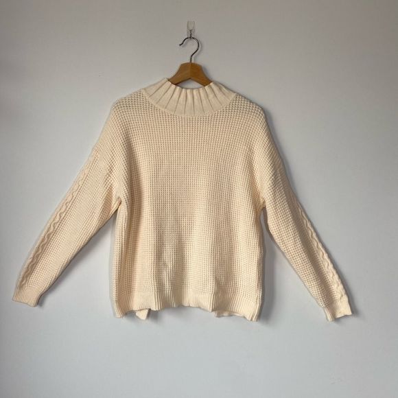 Workhall Knit Mock Neck Sweater Sz S - Picture 1 of 8